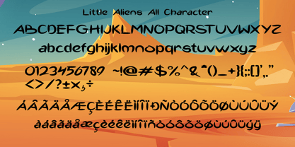 Little Aliens Font Poster 6