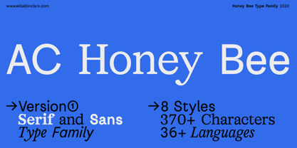 AC Honey Bee Font Poster 1