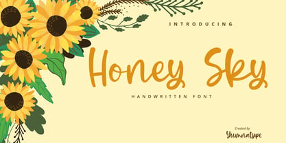 Honey Sky Font Poster 1