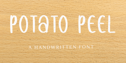 Potato Peel Font Poster 1