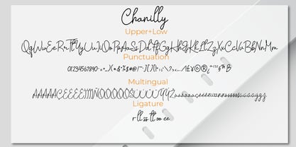 Chanilly Font Poster 6