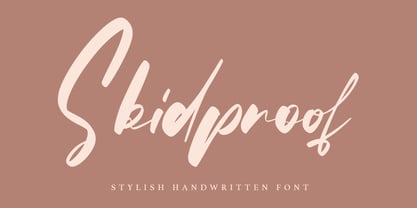 Skidproof Font Poster 1