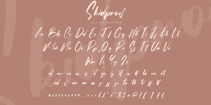 Skidproof Font Poster 9