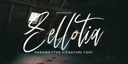 Sellotia Signature Font Poster 1