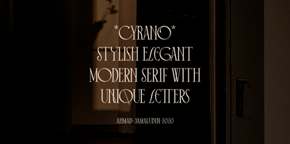 Cyrano Font Poster 2
