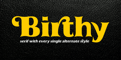 Birthy Font Poster 1