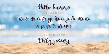 Summer Vacation Font Poster 10