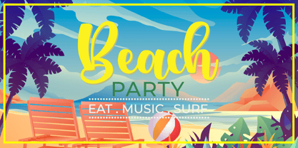 Summer Vacation Font Poster 2