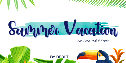 Summer Vacation Font Poster 1