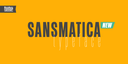 Sansmatica Font Poster 1