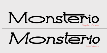 Monsterio Font Poster 3