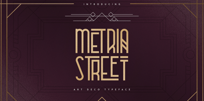 Metria Street Font Poster 1