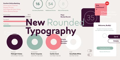 Bouba Round Font Poster 2