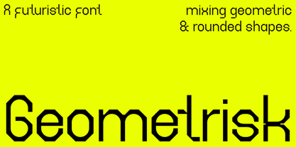 Geometrisk Font Poster 1