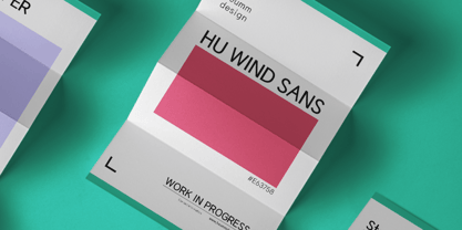 HU Wind Sans Fuente Póster 4