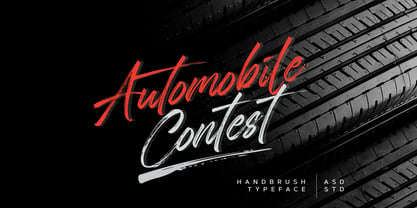 Automobile Contest Font Poster 22