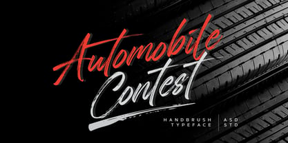 Automobile Contest Font Poster 2