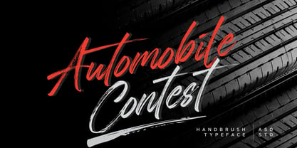 Automobile Contest Font Poster 1