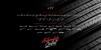 Automobile Contest Font Poster 21