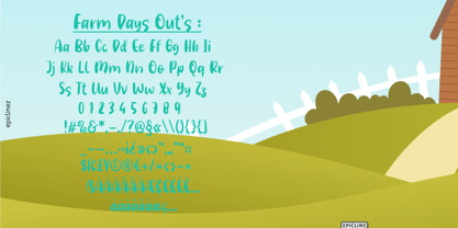 Farm Days Out Font Poster 4