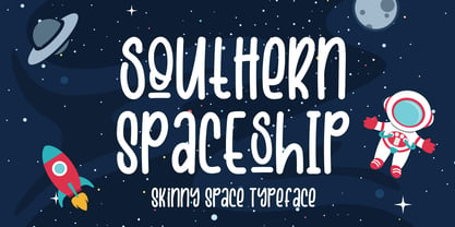 Southern Spaceship Font Poster 1
