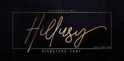 Hillusy Font Poster 1