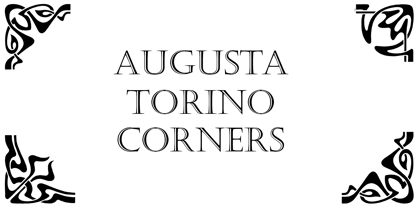 Augusta Torino Ornaments Font Poster 6