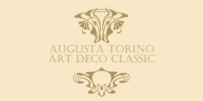 Augusta Torino Ornaments Fuente Póster 3
