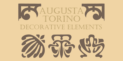 Augusta Torino Ornaments Font Poster 2
