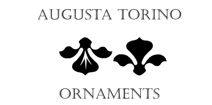 Augusta Torino Ornaments Font Poster 5