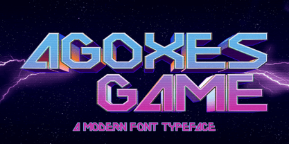 Agoxes Game Font Poster 1