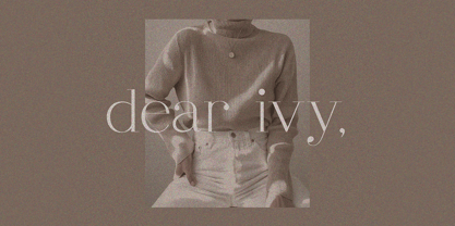 Dear Ivy Font Poster 1