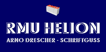 RMU Helion Font Poster 1