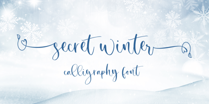 Secret Winter Font Poster 1