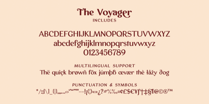 The Voyager Font Poster 2