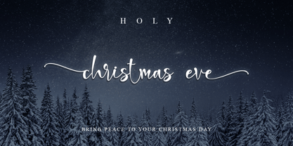 Holi Christmas Eve Font Poster 1