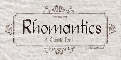Rhomantics Font Poster 1
