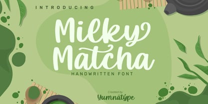 Milky Matcha Font Poster 1
