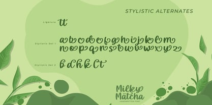 Milky Matcha Font Poster 8