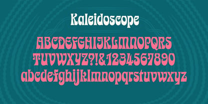 Kaleidoscope Font Poster 2