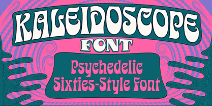 Kaleidoscope Font Poster 1