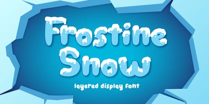 Frostine Snow Font Poster 1