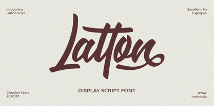 Latton Font Poster 1
