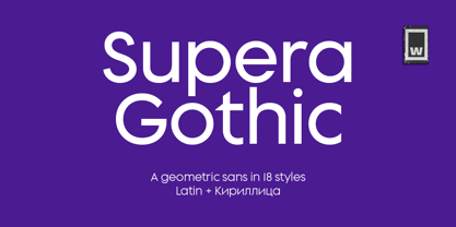 Supera Gothic Font Poster 1