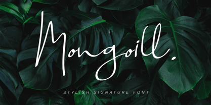 Mongoill Signature Font Poster 1