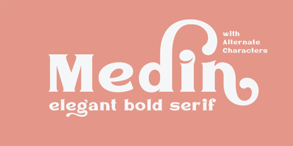 Medin Font Poster 1