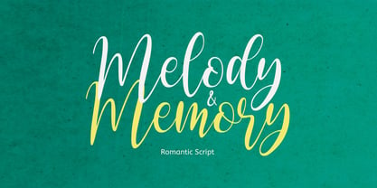 Melody and Memory Font Poster 1