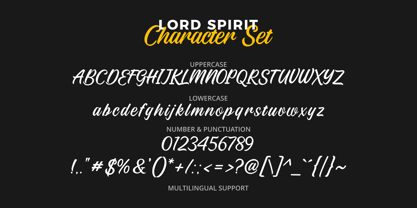 Lord Spirit Font Poster 5