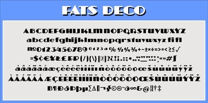 Fats Deco Font Poster 3