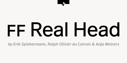 FF Real Head Font Poster 1